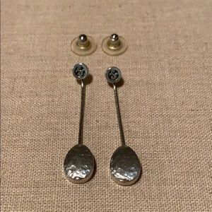 Silver earrings-Brighton